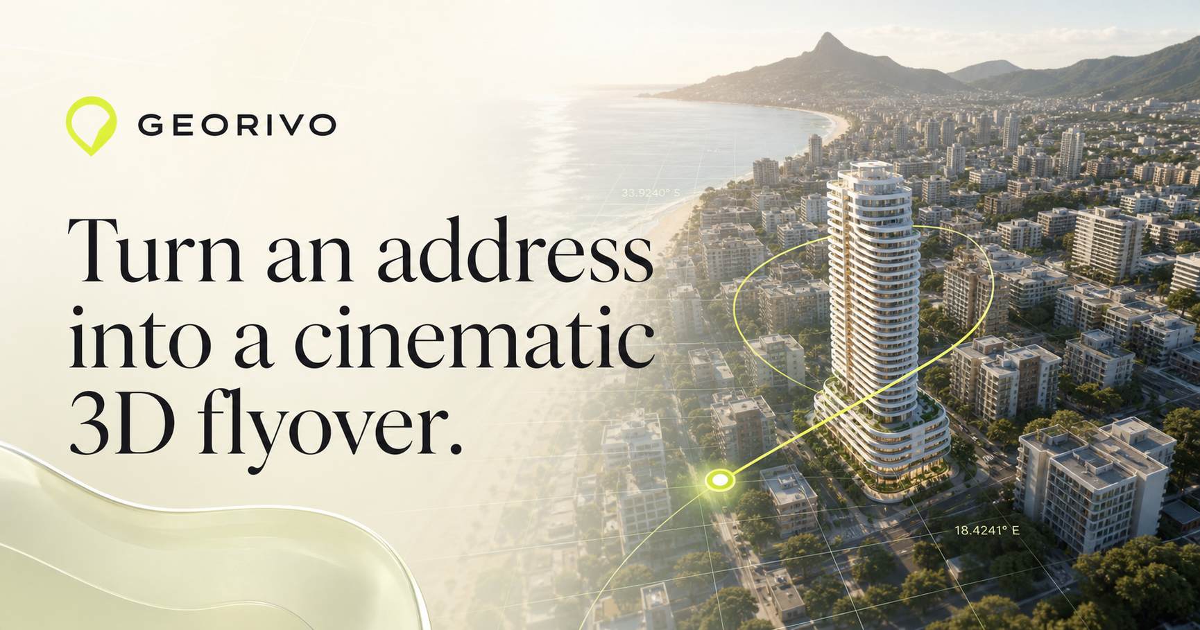 Georivo interactive 3D property flyover example